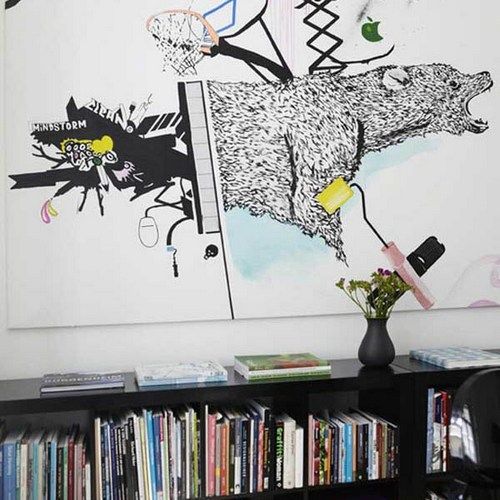 室內墻體噴繪效果圖