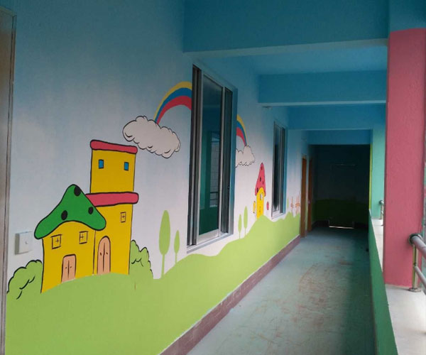 南昌繪畫古建筑,南昌涂鴉公司,南昌涂鴉畫畫,南昌幼兒園墻面涂鴉