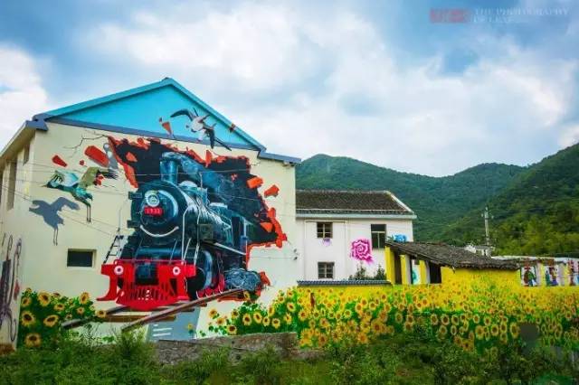 南昌手繪背景,南昌室內墻繪,南昌美麗鄉村文化墻彩繪,南昌美麗鄉村墻繪